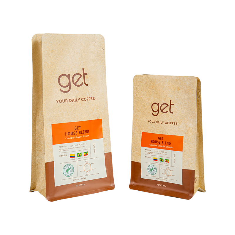 250 г-1 кг кофейный пакет с восьмисторонним уплотнением 250 г-1 кг кофейный пакет с восьмисторонним уплотнением