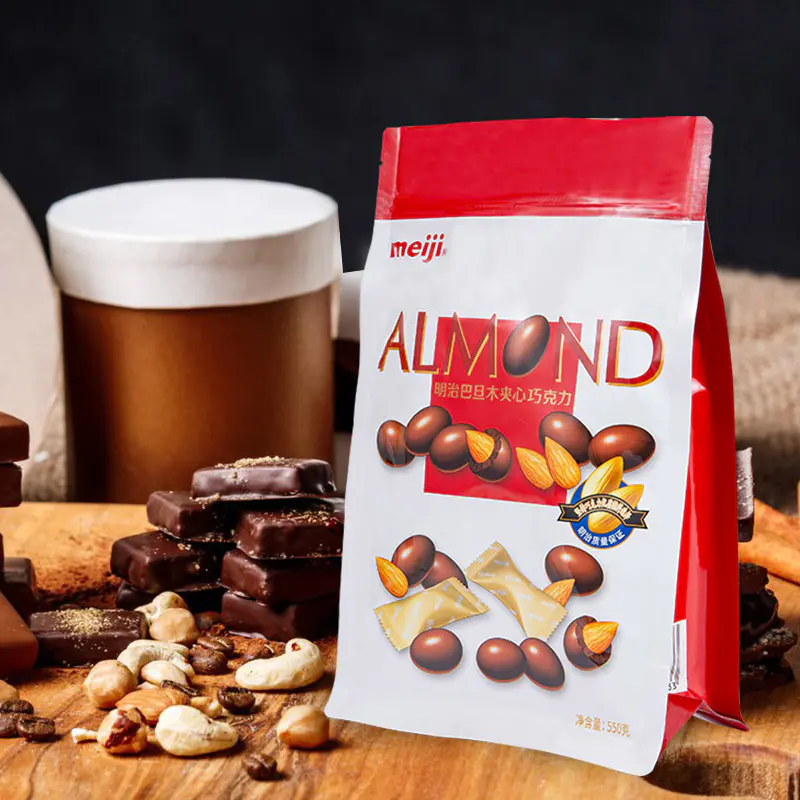 Влагостойкий пакет для шоколада с восьмисторонним уплотнением