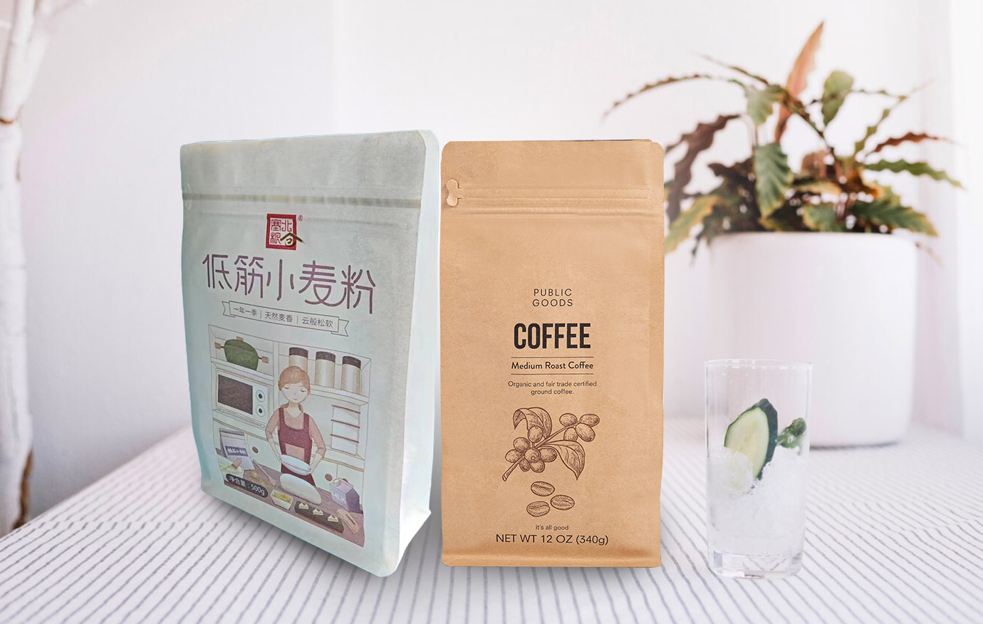 Пакет из крафт-бумаги