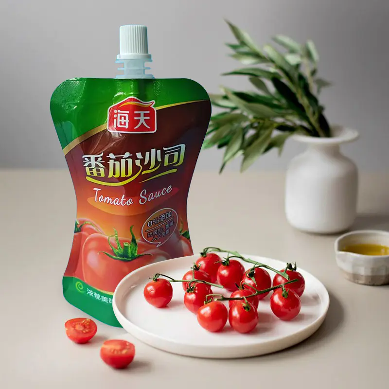 Пакет с носиком для соуса с высокой герметичностью