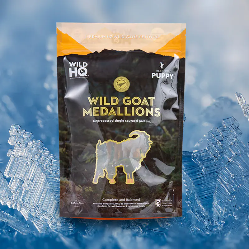 Влаго- и кислородонепроницаемый пакет для замороженного корма для собак