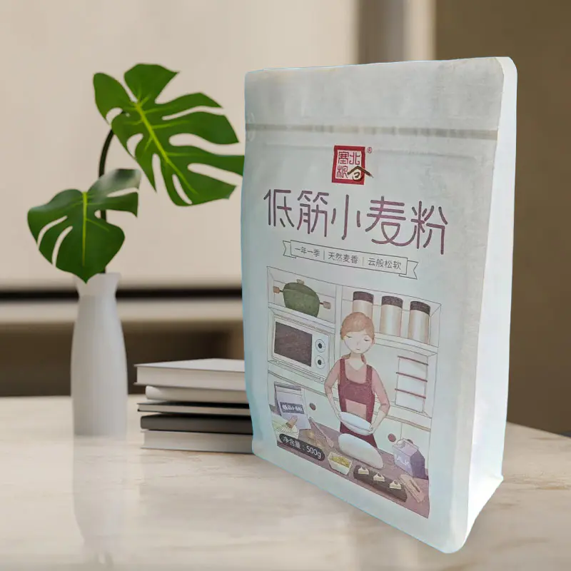 Прочный, долговечный, дышащий, устойчивый к разрыву разлагаемый пакет из крафт-бумаги